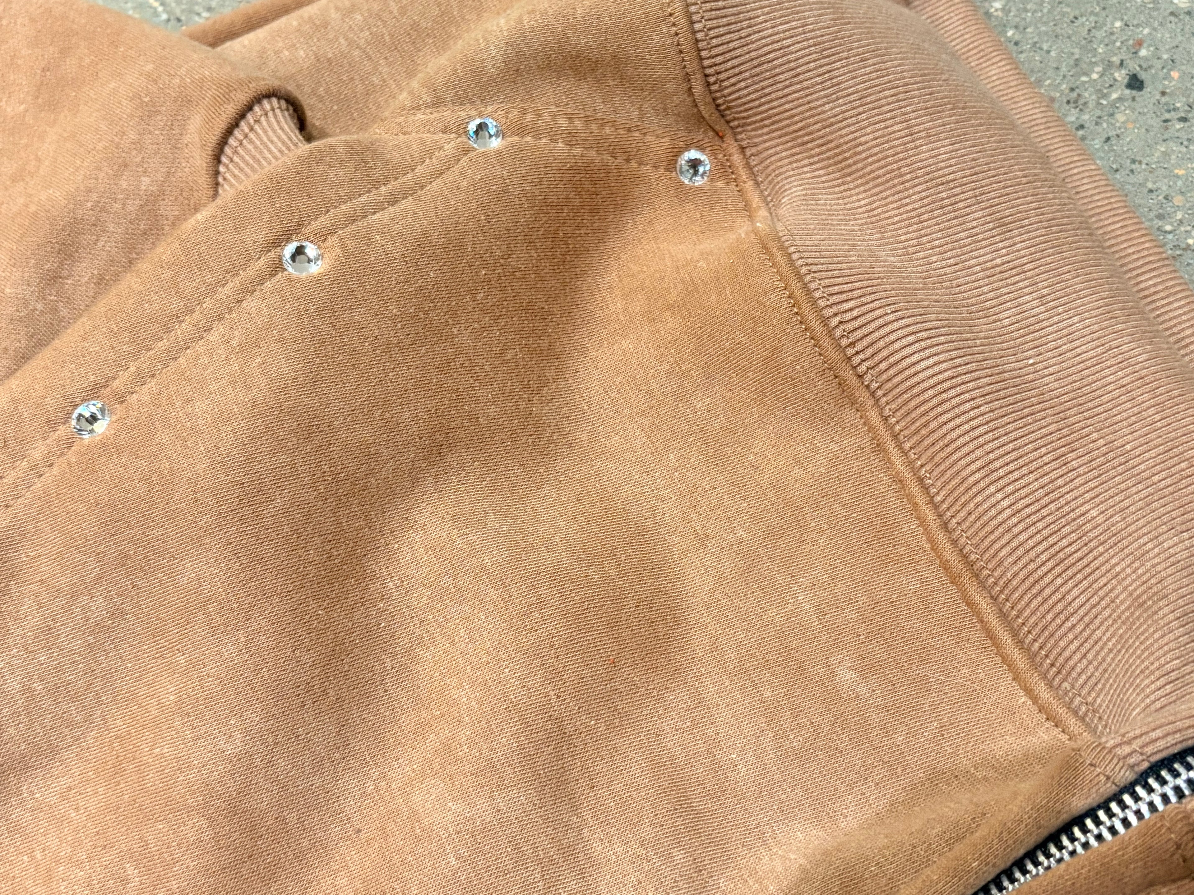 5STARZ Patched Zipper Hoodie